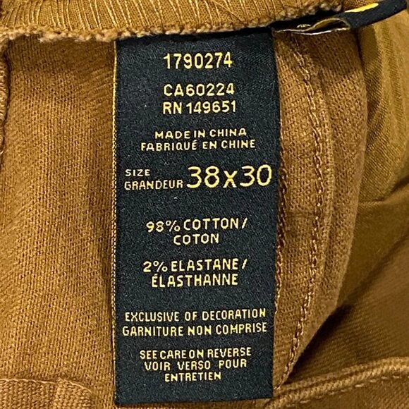 Caterpillar CAT Carpenter Work Pants Mens 38 x 30 Brown Tool Pockets Double Knee - Picture 7 of 12